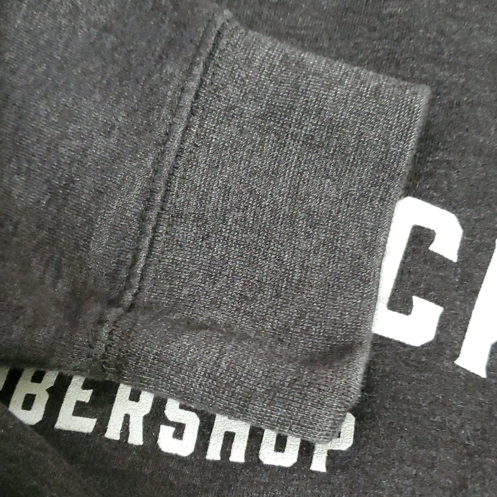 Independent Trading Company mens size large grey white roughnecks barbershop - Picture 10 of 16